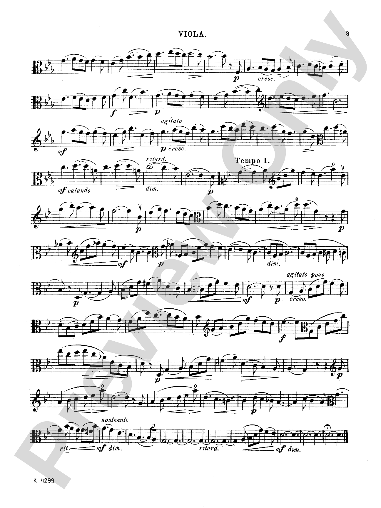 Glazunov: Elégie for Viola, Op. 44: Viola Book