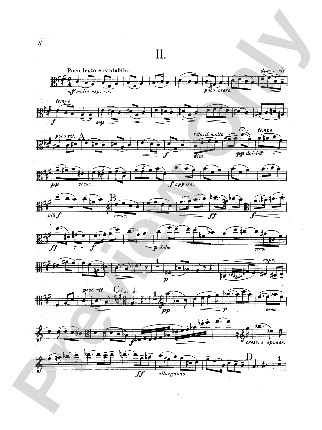 Bowen: Sonata No. 1 in C Minor: Viola Book