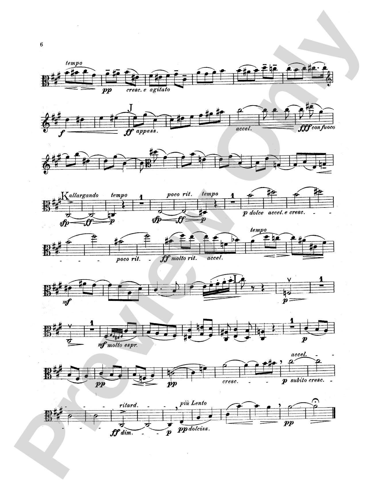 Bowen: Sonata No. 1 in C Minor: Viola Book