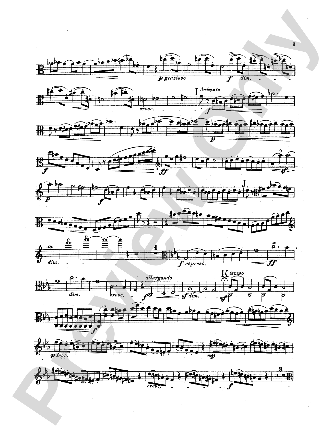 Bowen: Sonata No. 1 in C Minor: Viola Book