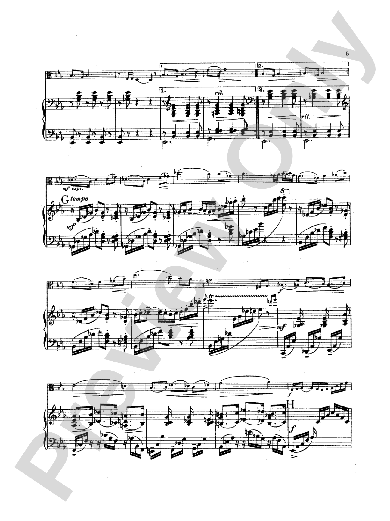 Bowen: Sonata No. 1 in C Minor