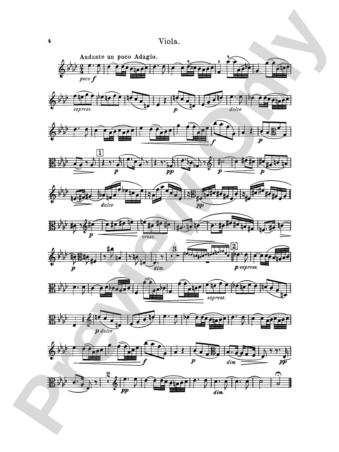 Brahms: Two Sonatas, Op. 120: Viola Book