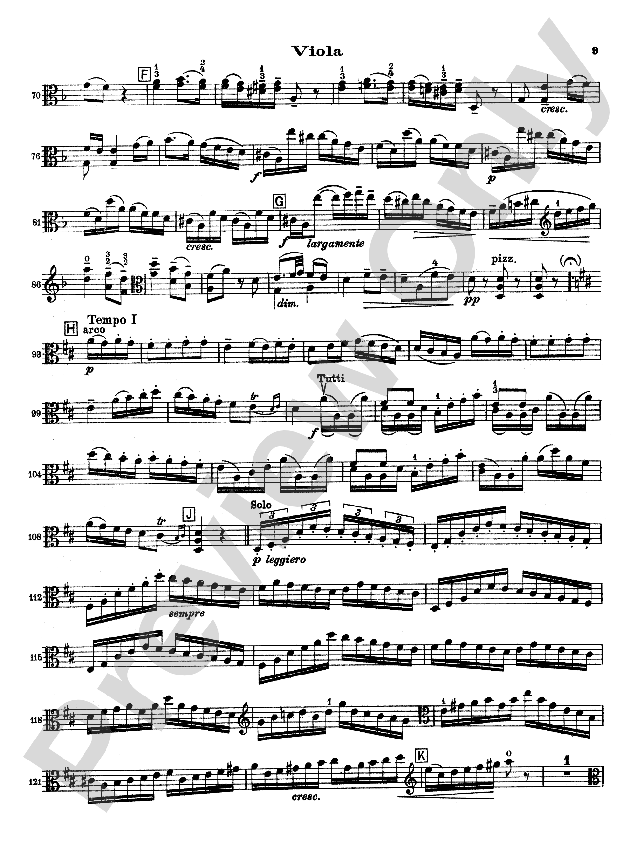 Stamitz: Concerto in D Major, Op. 1: Viola Book