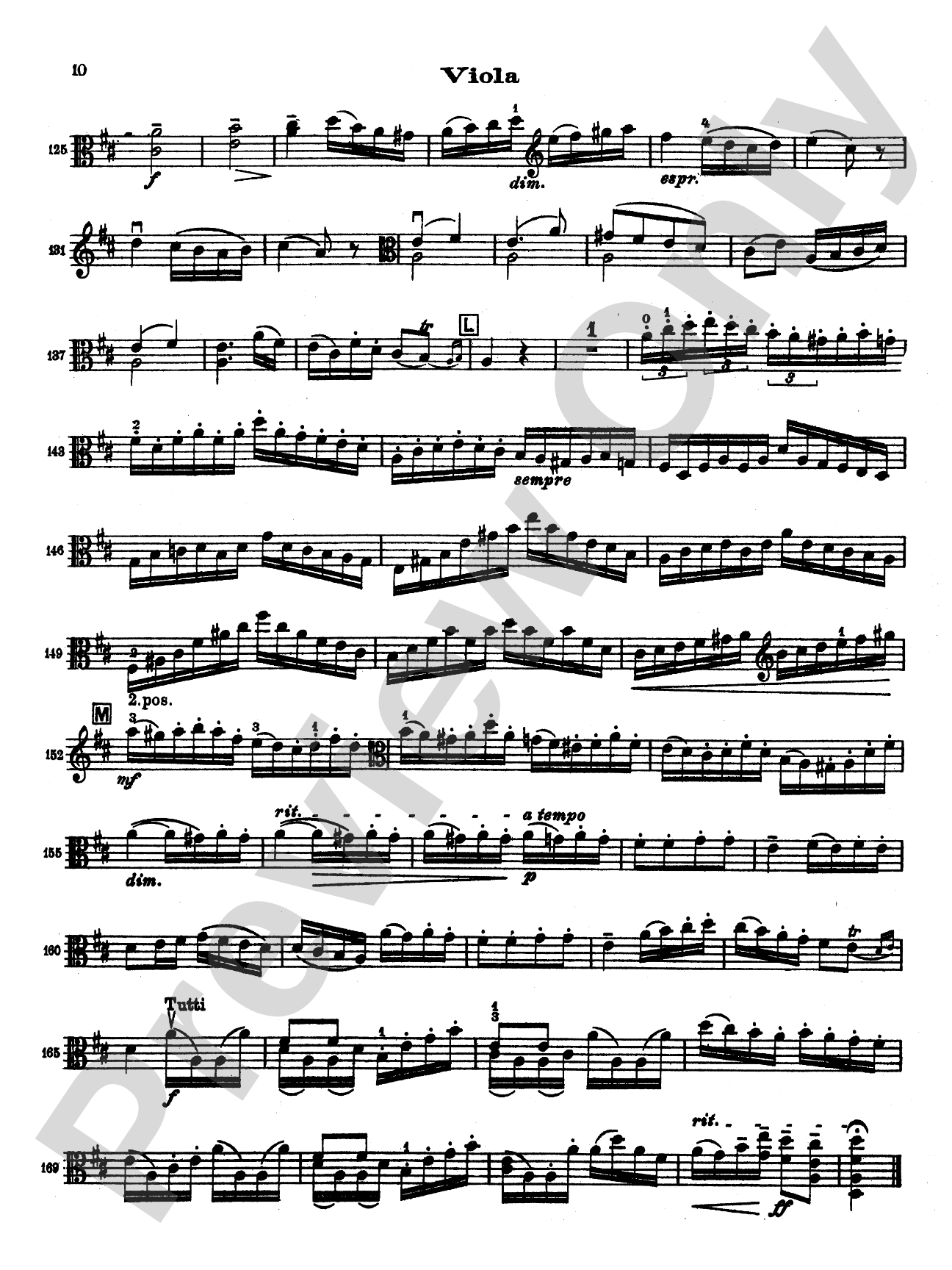Stamitz: Concerto in D Major, Op. 1: Viola Book