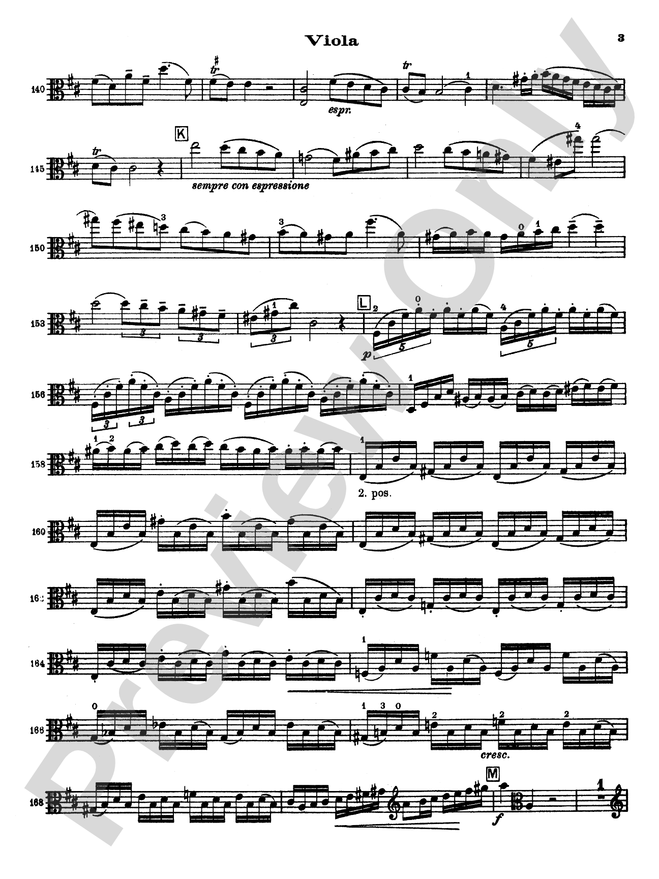 Stamitz: Concerto in D Major, Op. 1: Viola Book