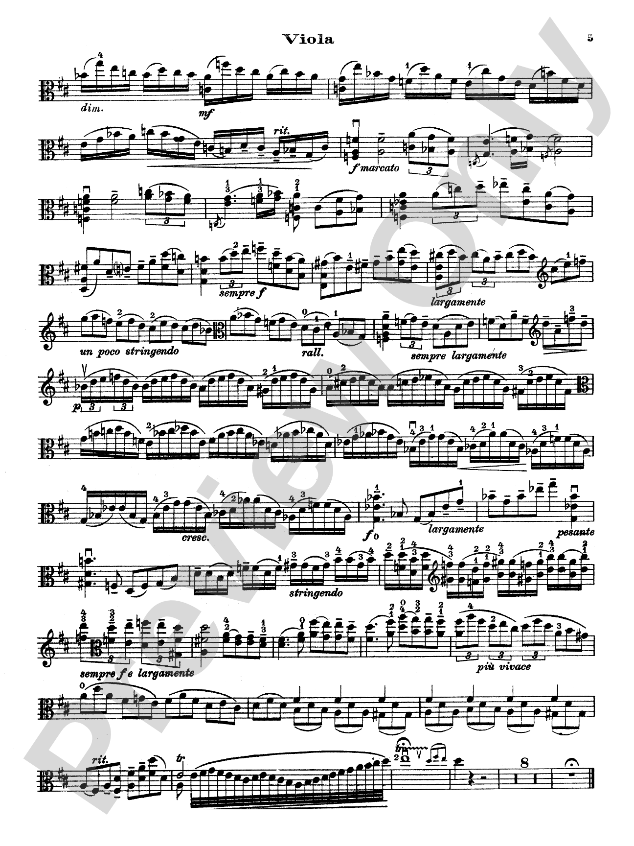 Stamitz: Concerto in D Major, Op. 1: Viola Book