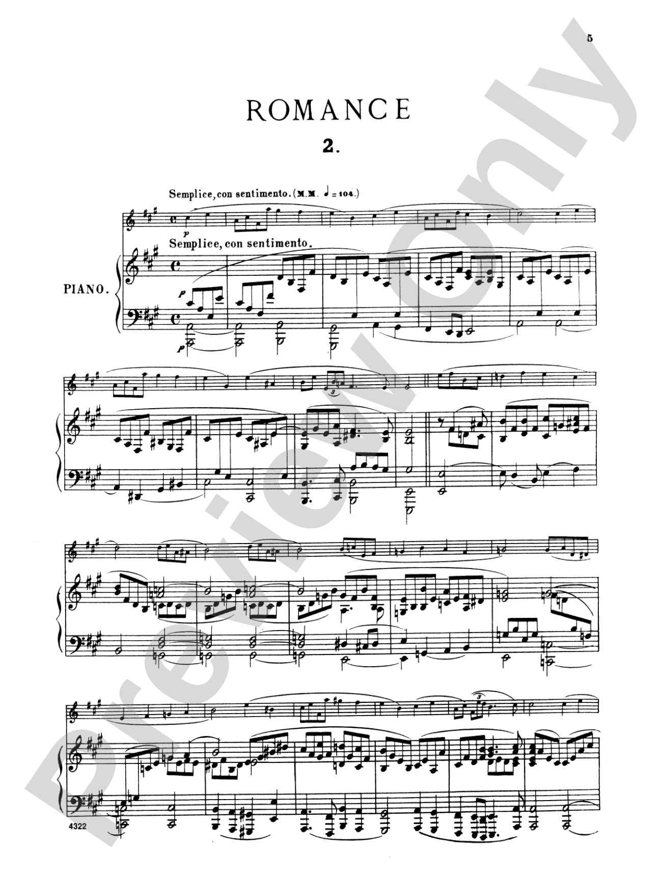 Schumann: Three Romances, Op. 94