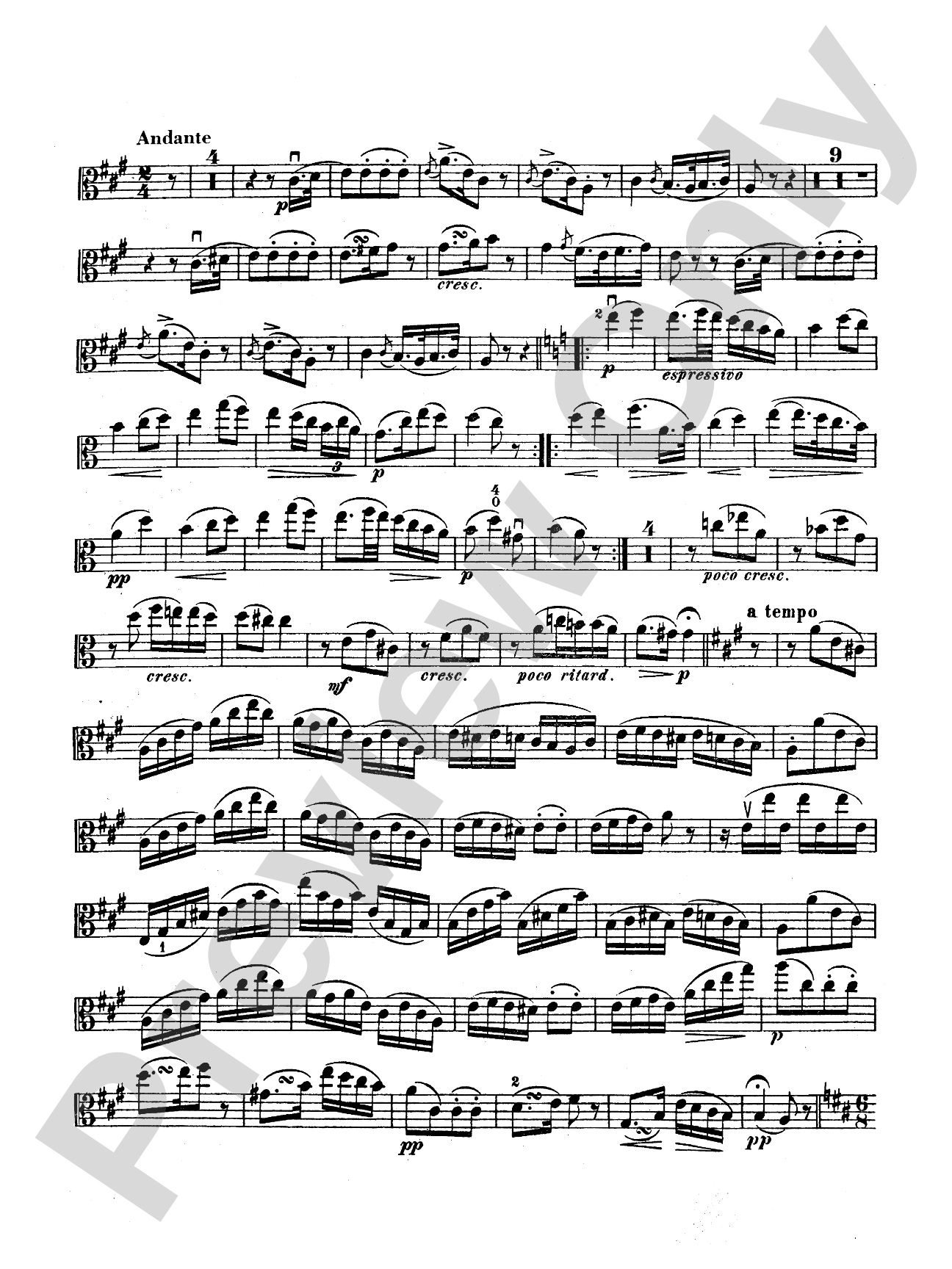 Schubert: Sonatina No. 1 in D Major, Op. 137: Viola Book
