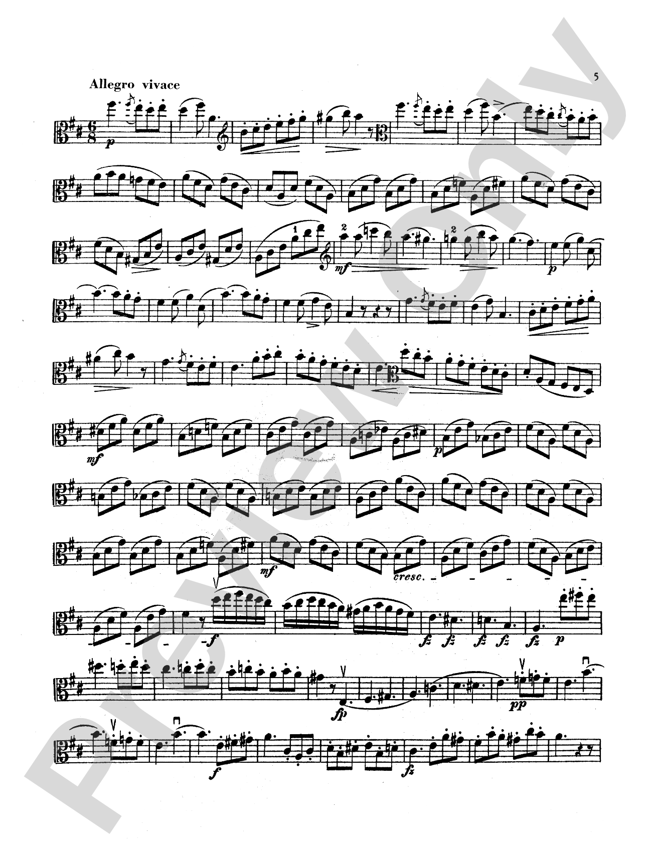 Schubert: Sonatina No. 1 in D Major, Op. 137: Viola Book