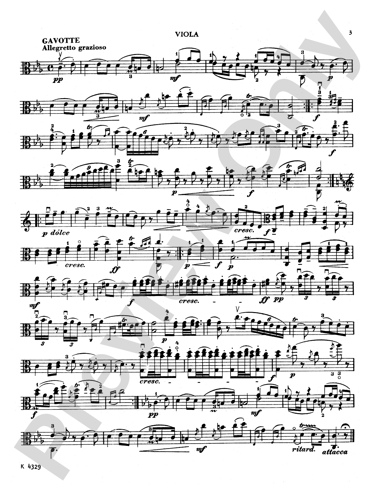 Leclair: Sonata "Le Tombeau": Viola Book