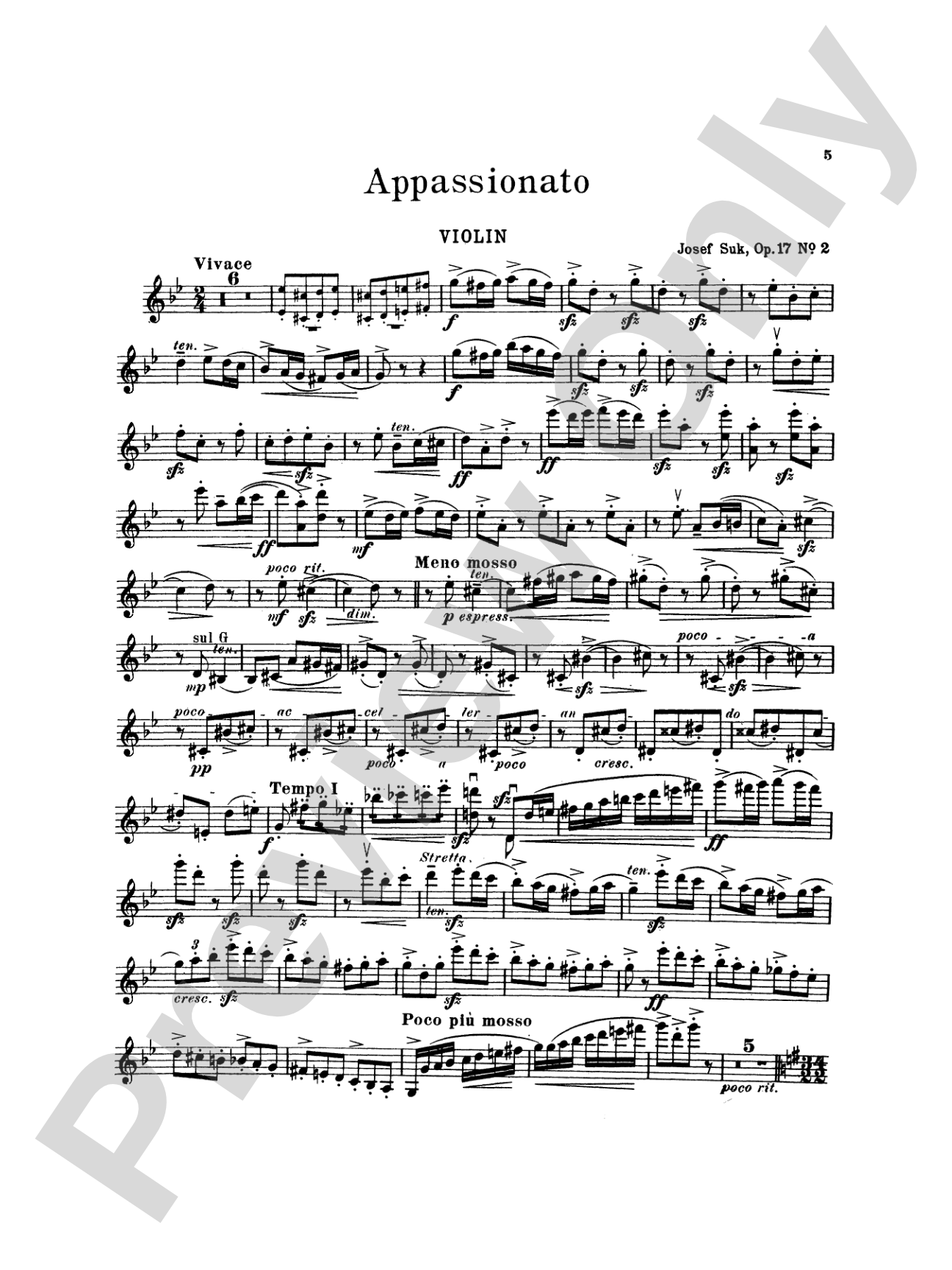 Suk: Four Pieces, Op. 17 (Volume I)