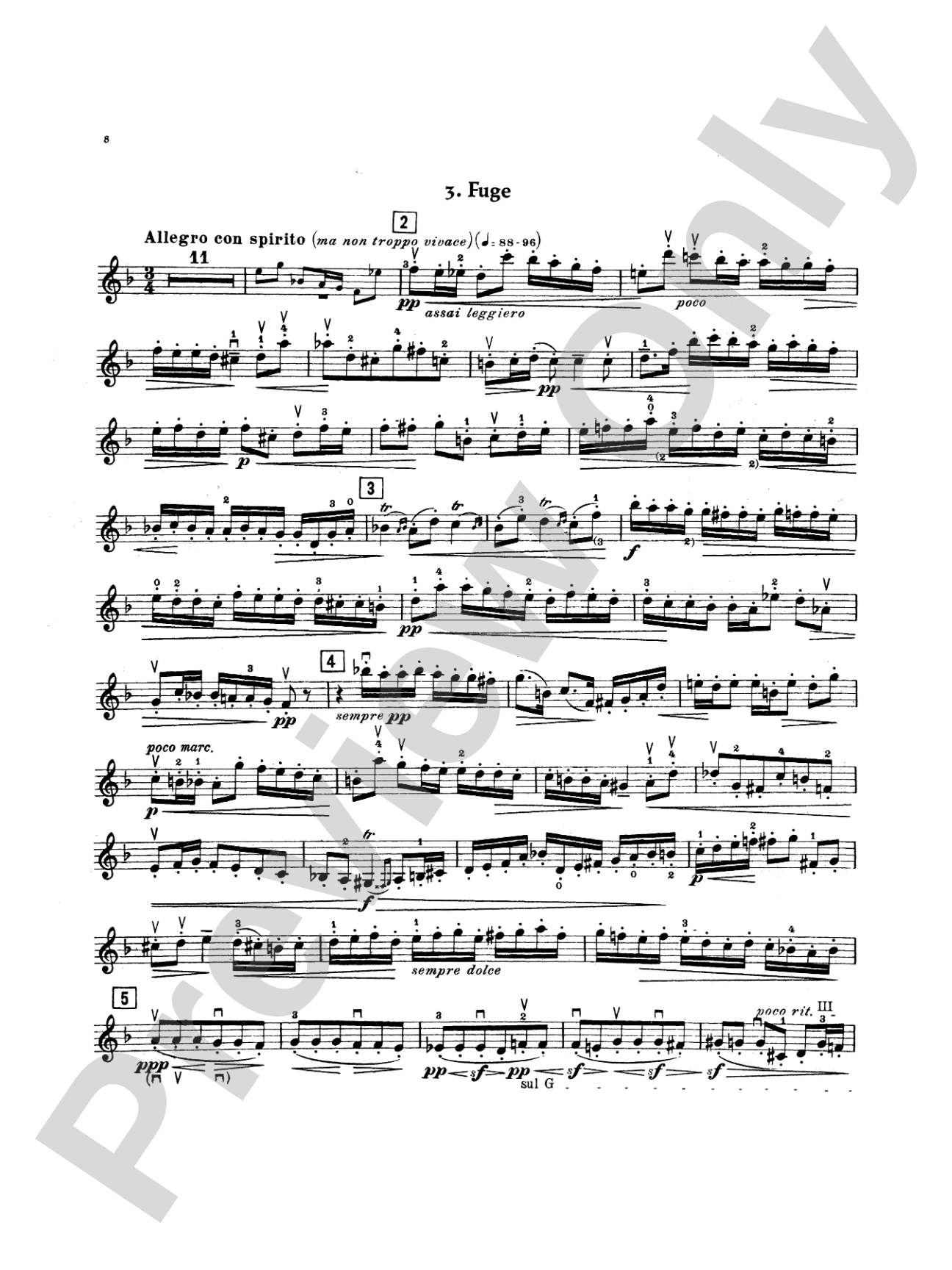 Reger: Suite in Olden Time, Op. 93: Violin Book