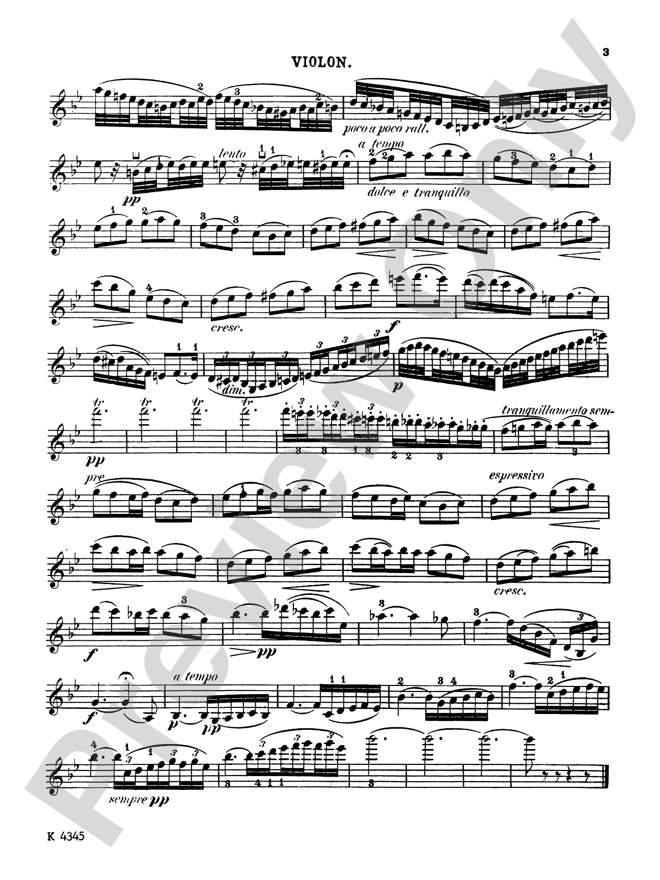 Fauré: Romance, Op. 28 (Urtext): Violin Book