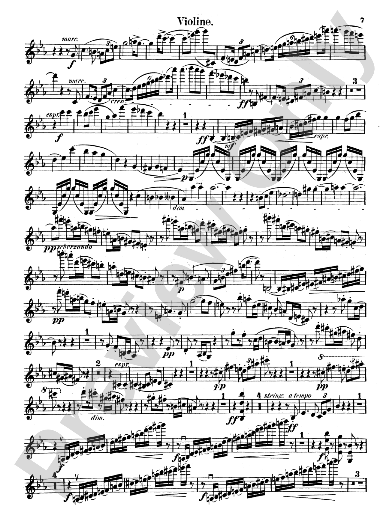 Strauss: Sonata in E flat Major, Op. 18: Violin Book