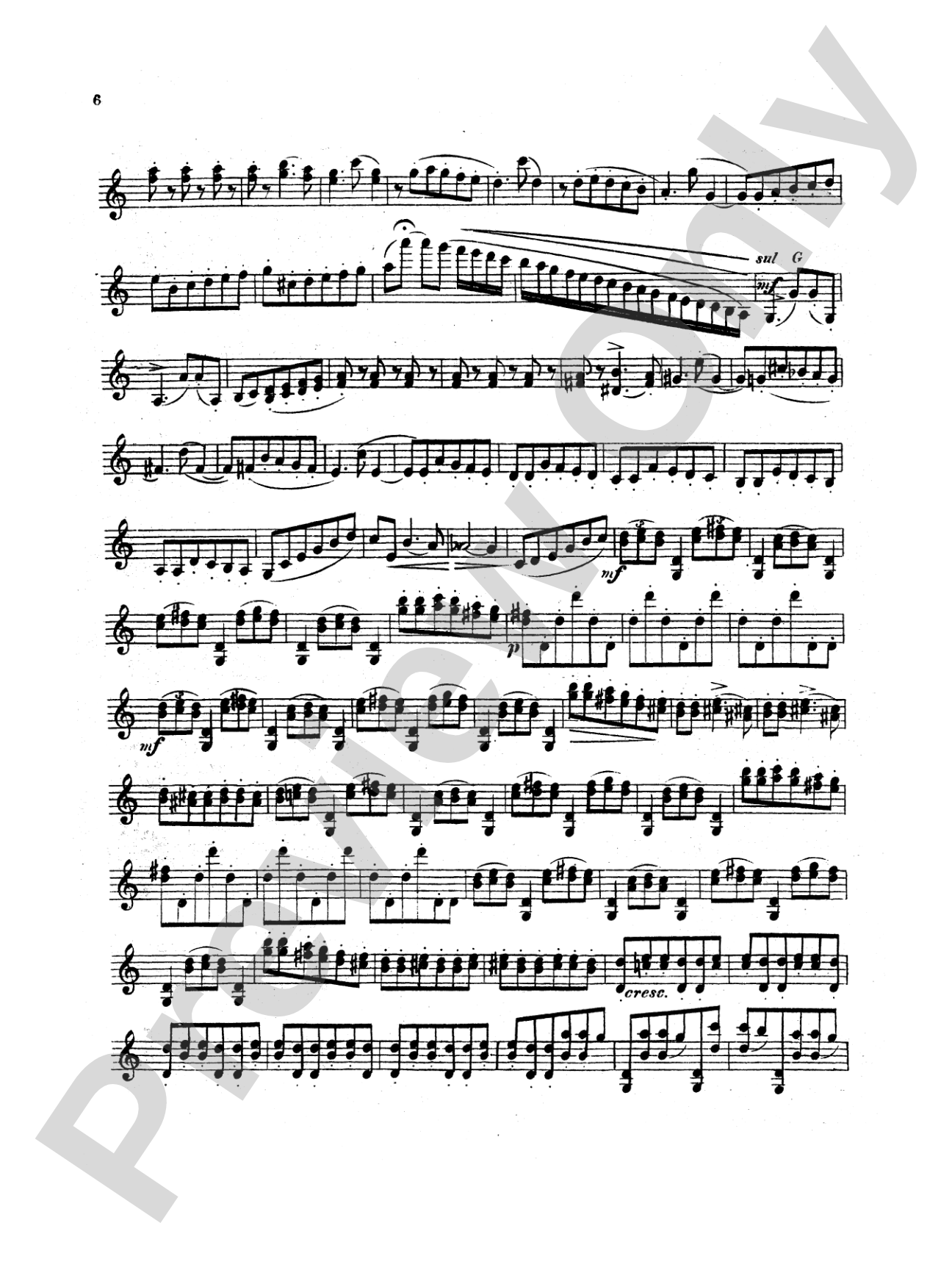 Tchaikovsky: Valse Scherzo, Op. 34 (Urtext): Violin Parts
