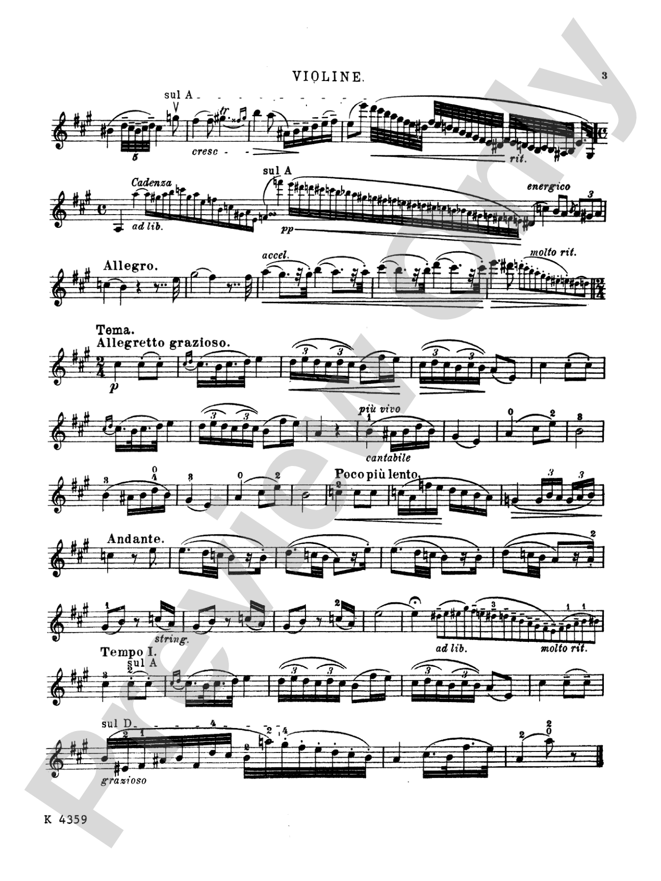 Paganini: Theme with Variations, Op. 13 (Arr. Fritz Kreisler)