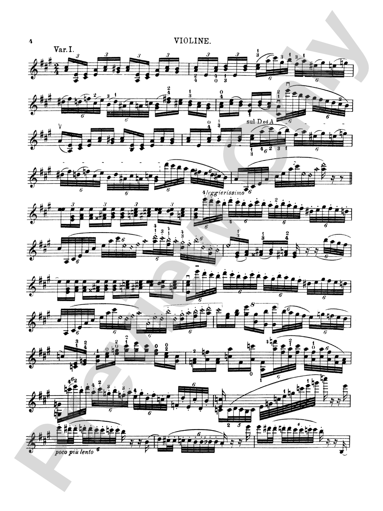 Paganini: Theme with Variations, Op. 13 (Arr. Fritz Kreisler)