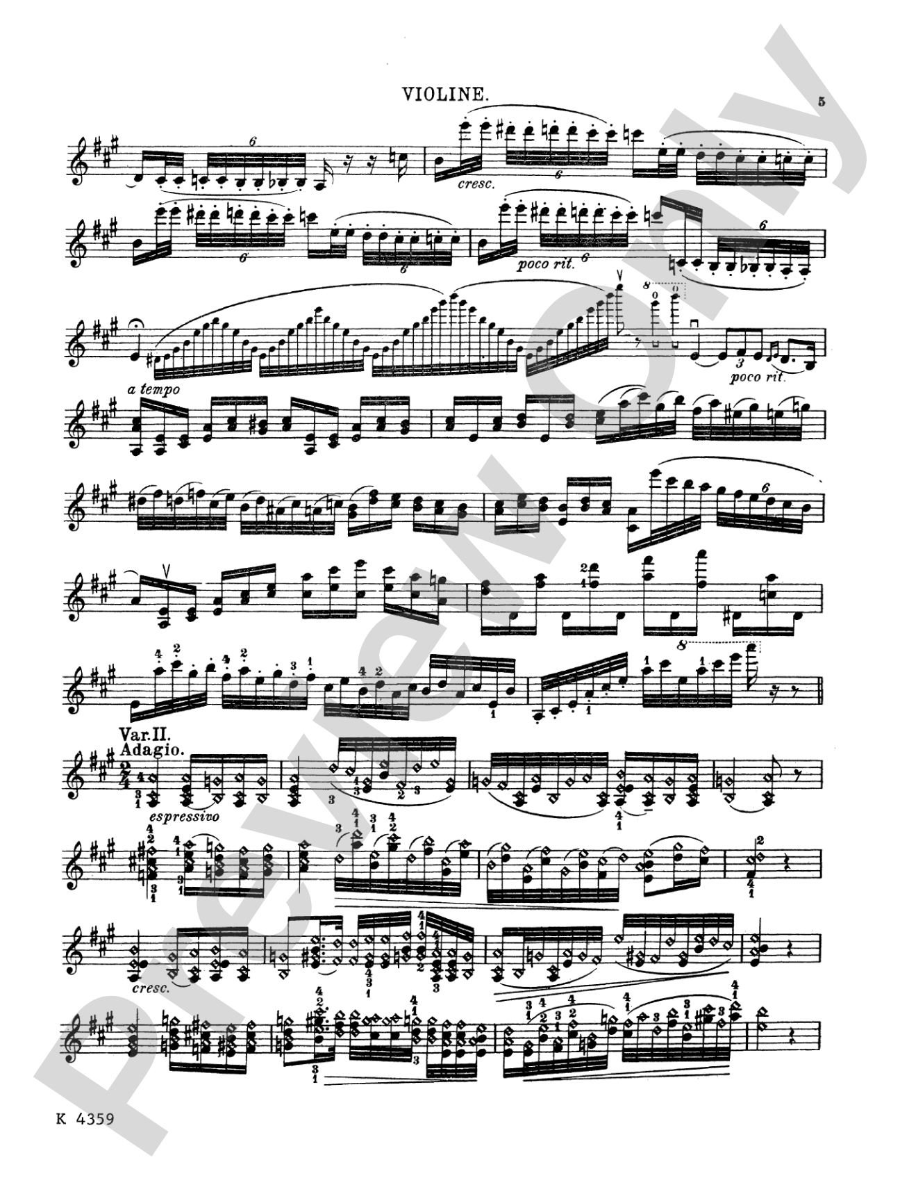 Paganini: Theme with Variations, Op. 13 (Arr. Fritz Kreisler)