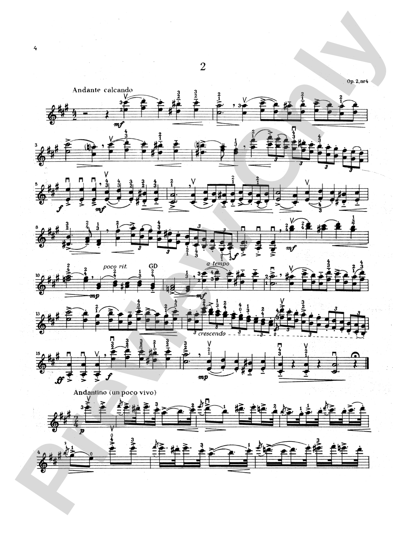 Paganini: Four Sonatinas, Op. 2, Nos. 2, 4, 6, 10