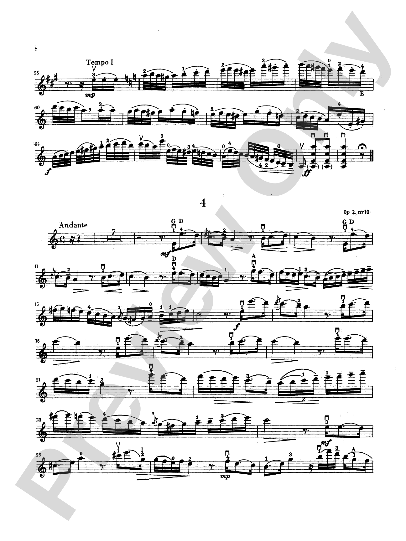 Paganini: Four Sonatinas, Op. 2, Nos. 2, 4, 6, 10
