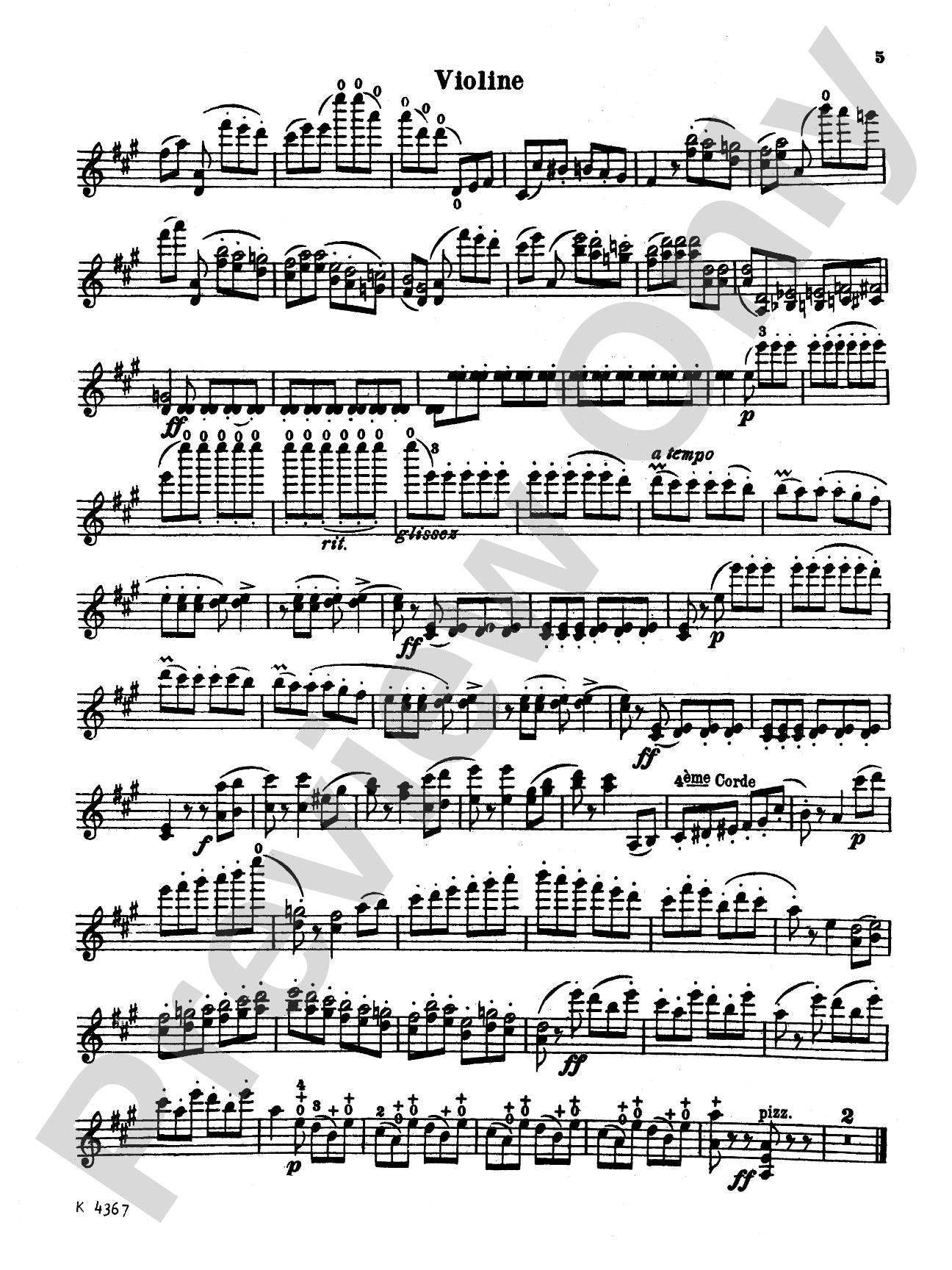 Sarasate: Spanish Dance, Op. 23, No. 2 (Zapateado): Violin Book