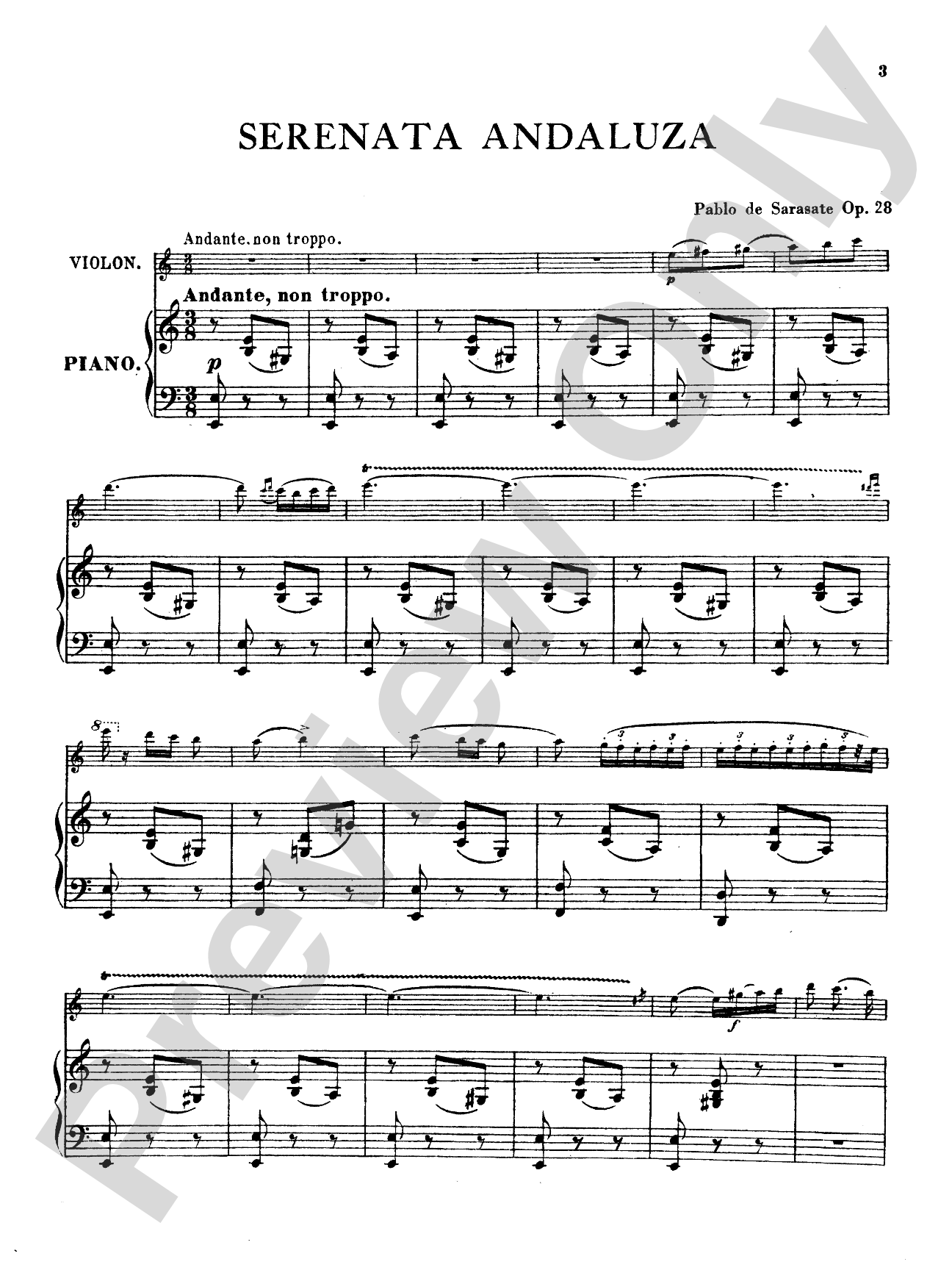 Sarasate: Spanish Dance, Op. 28 (Serenata Andaluza)