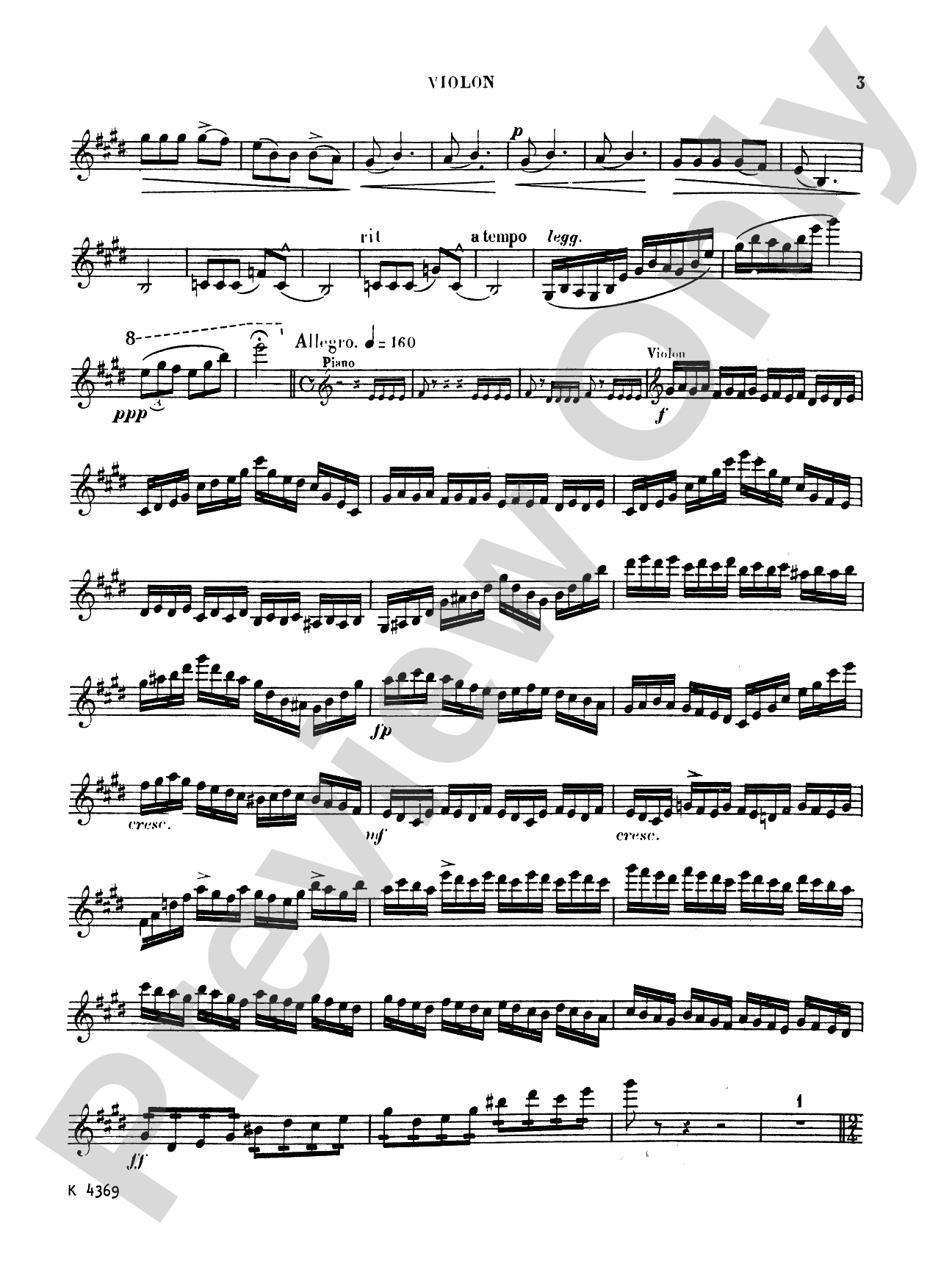 Saint-Saëns: Havanaise, Op. 83 (Urtext), Arr. Eugene Ysaye: Violin Book