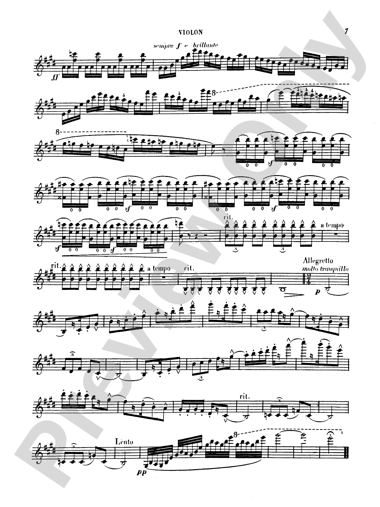Saint-Saëns: Havanaise, Op. 83 (Urtext), Arr. Eugene Ysaye: Violin Book
