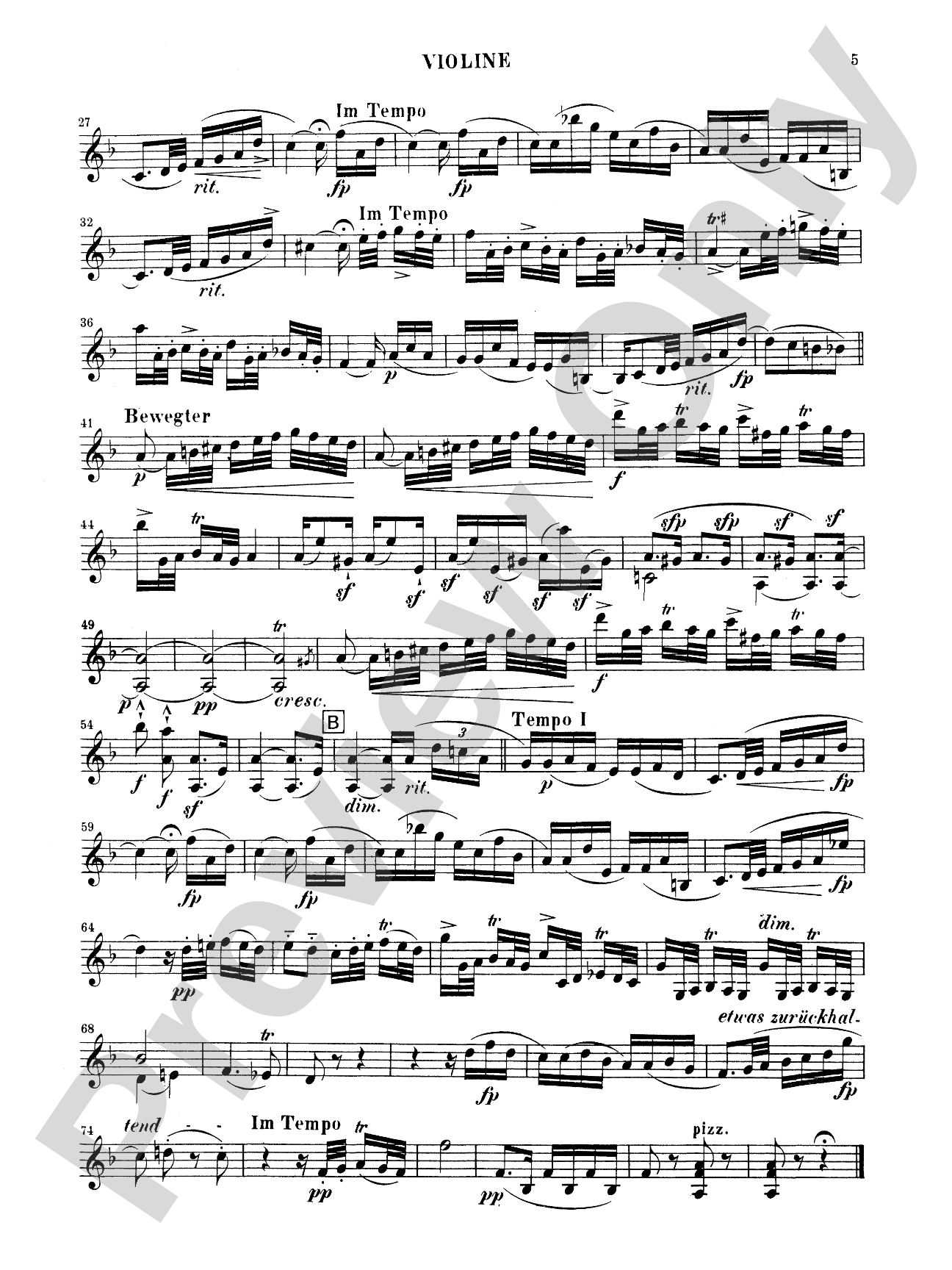 Schumann: Sonata in A Minor, Op. 105: Violin Book
