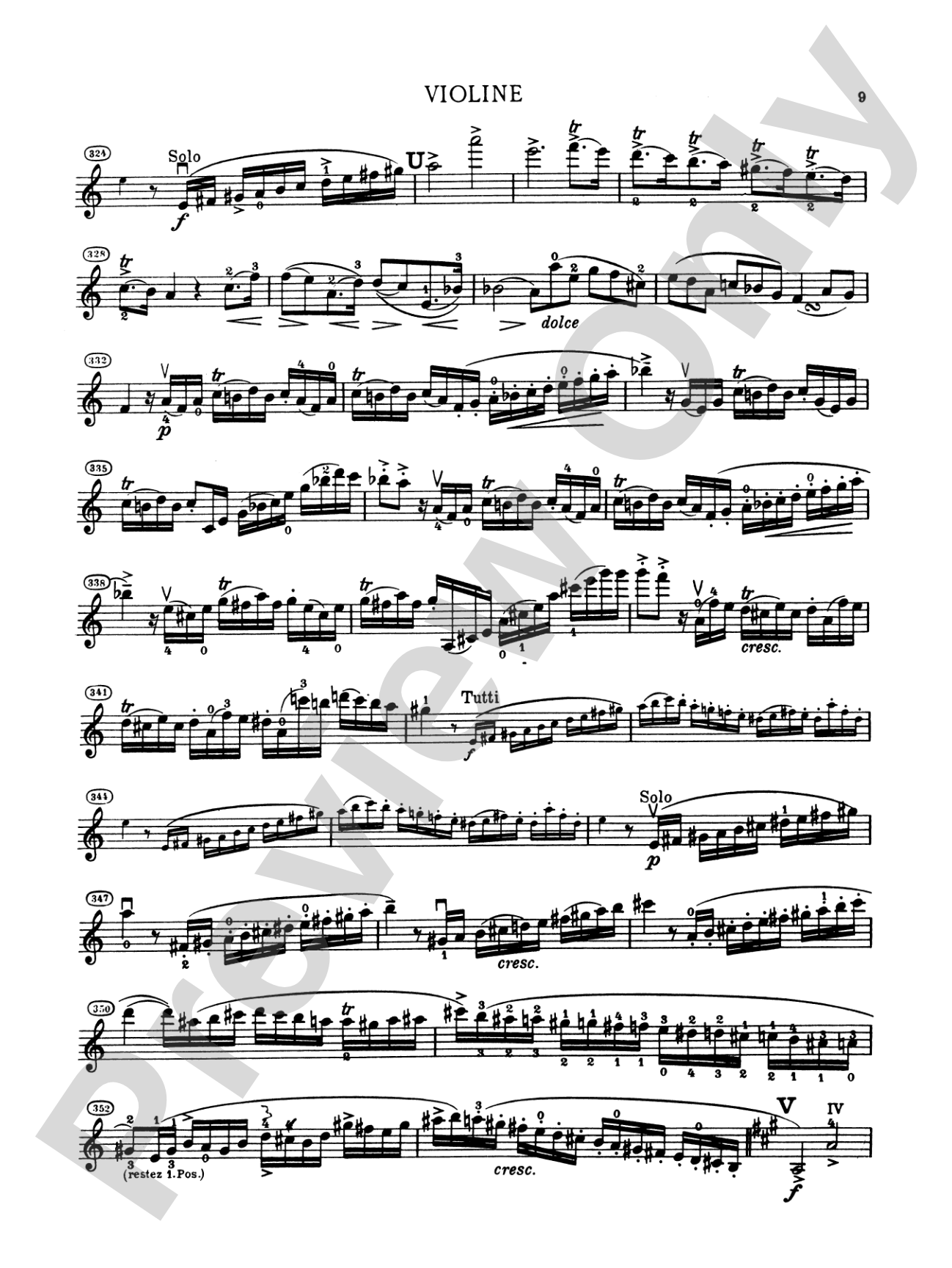Spohr: Concerto No. 8 in A Minor, Op. 47: Violin Book