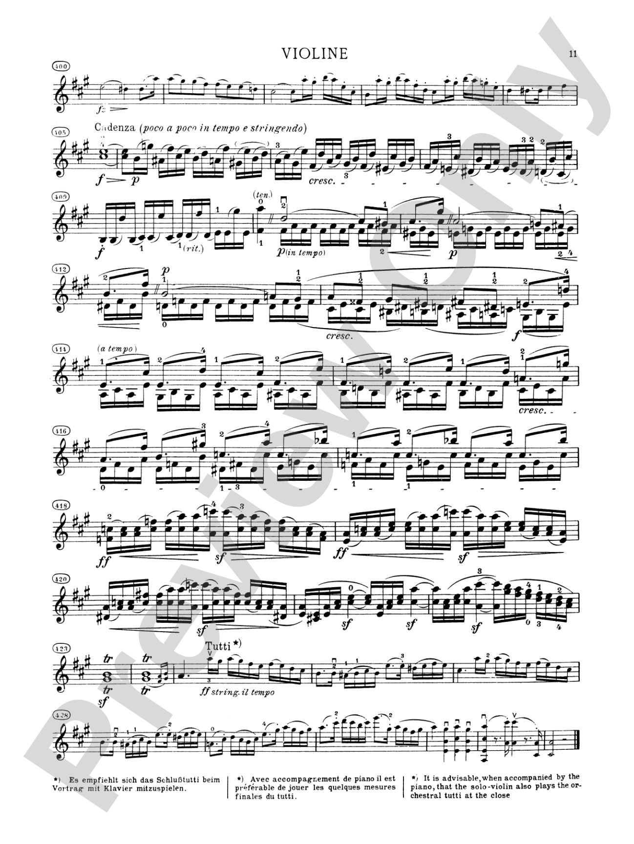 Spohr: Concerto No. 8 in A Minor, Op. 47: Violin Book