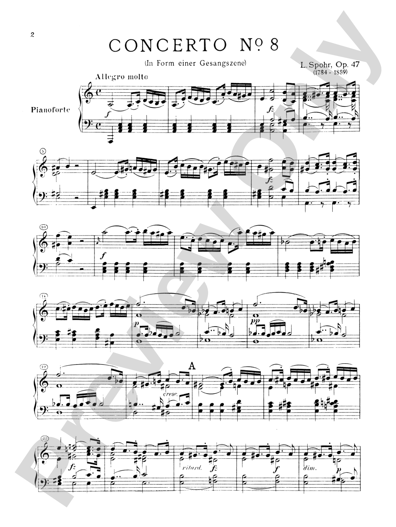 Spohr: Concerto No. 8 in A Minor, Op. 47