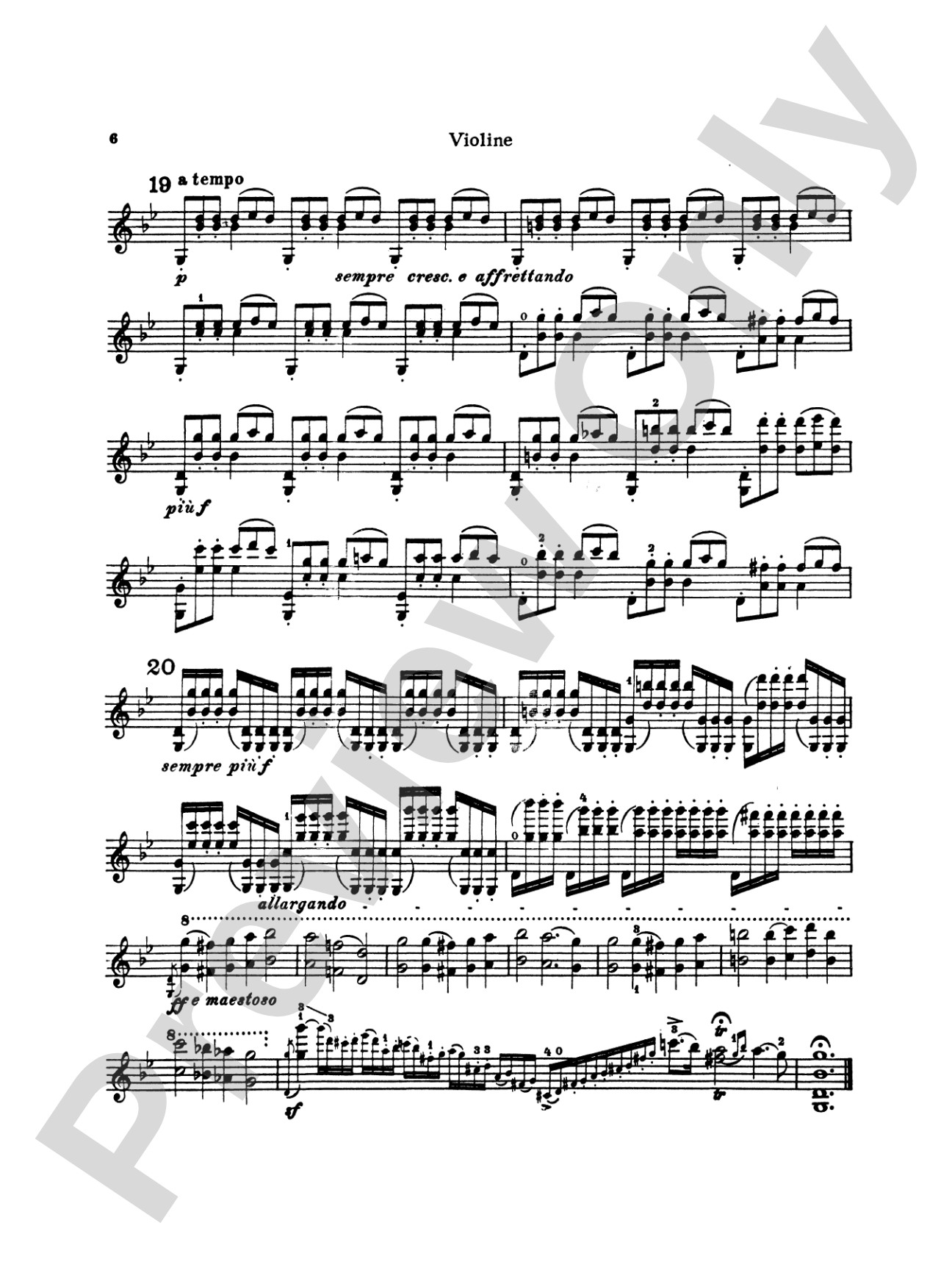 Vitali: Chaconne in G Minor: Violin Book