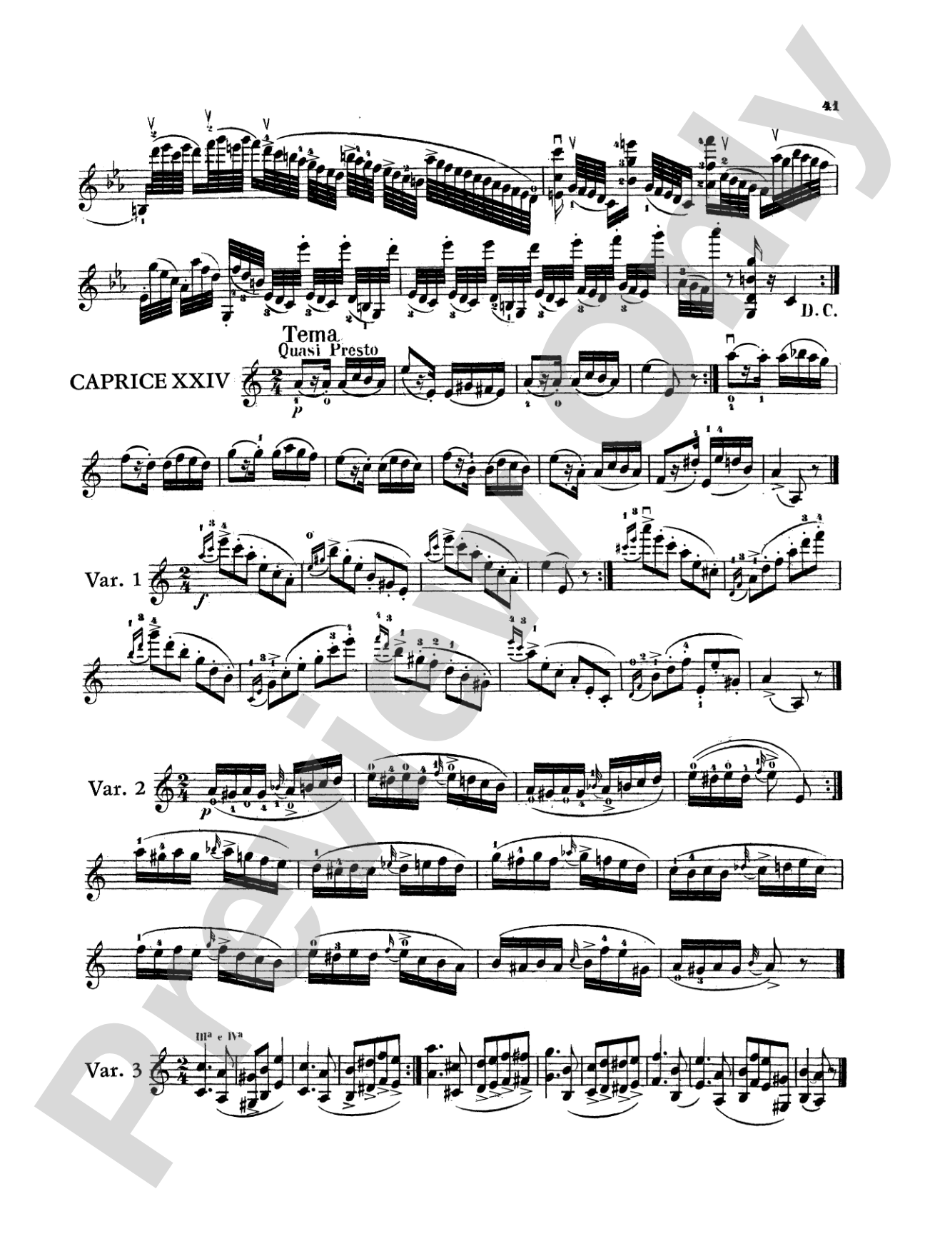 Paganini: Twenty-Four Caprices, Op. 1