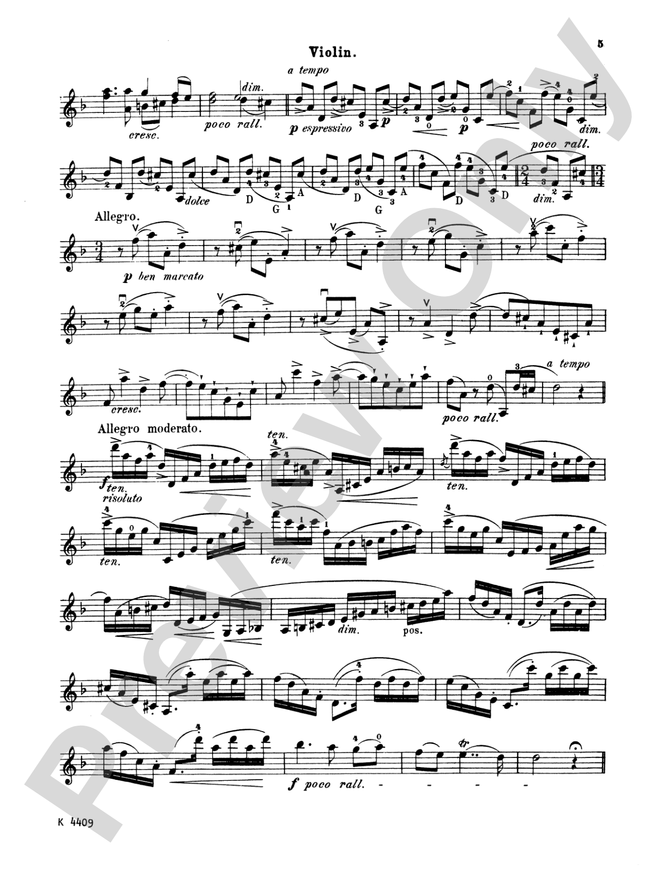Corelli: La Folia: Violin & Piano Book