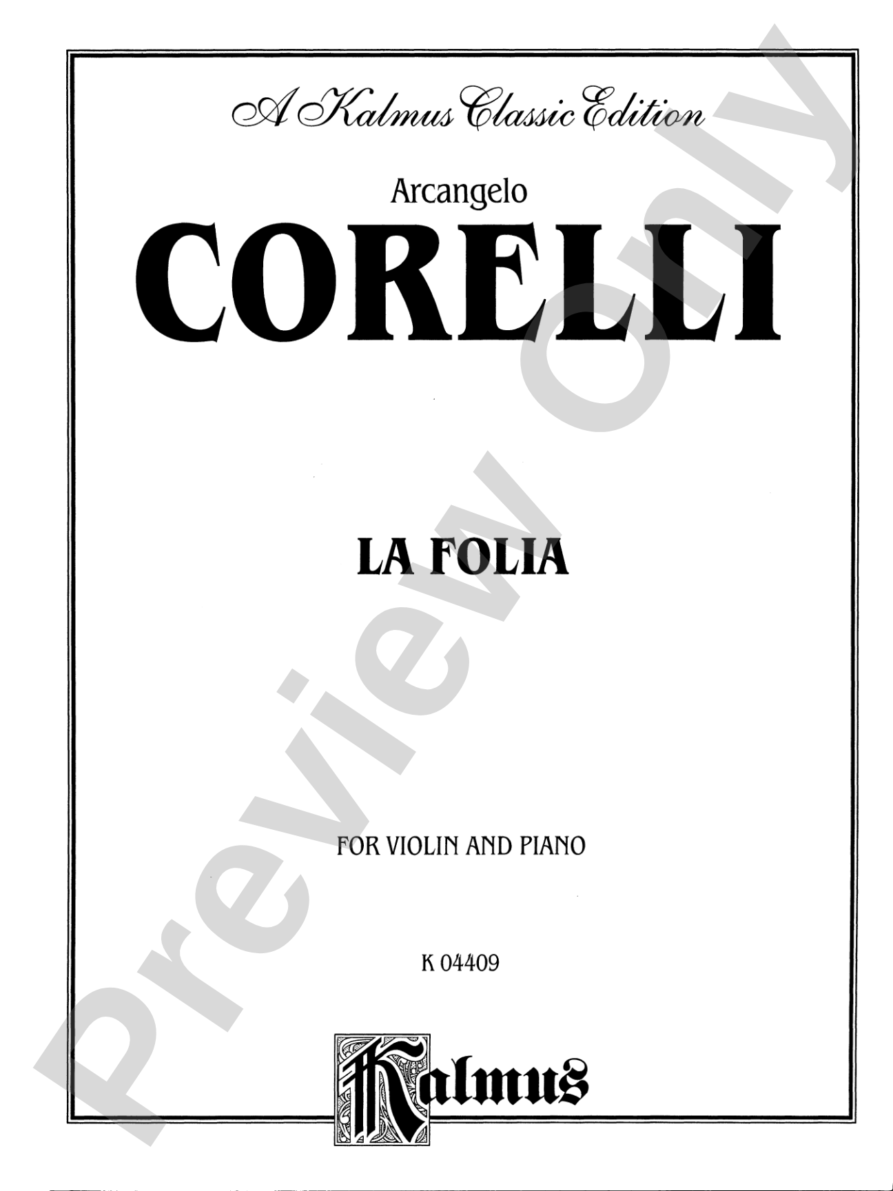 Corelli: La Folia