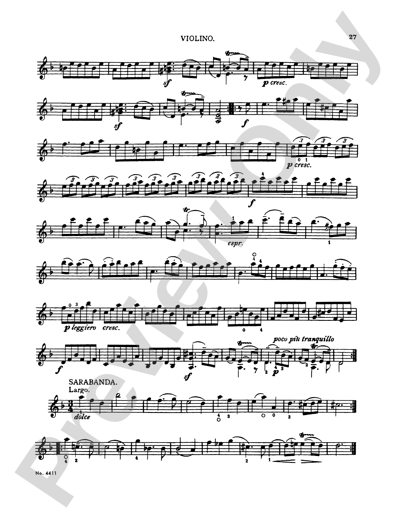 Corelli: Twelve Sonatas, Op. 5 (Volume II): Violin Book