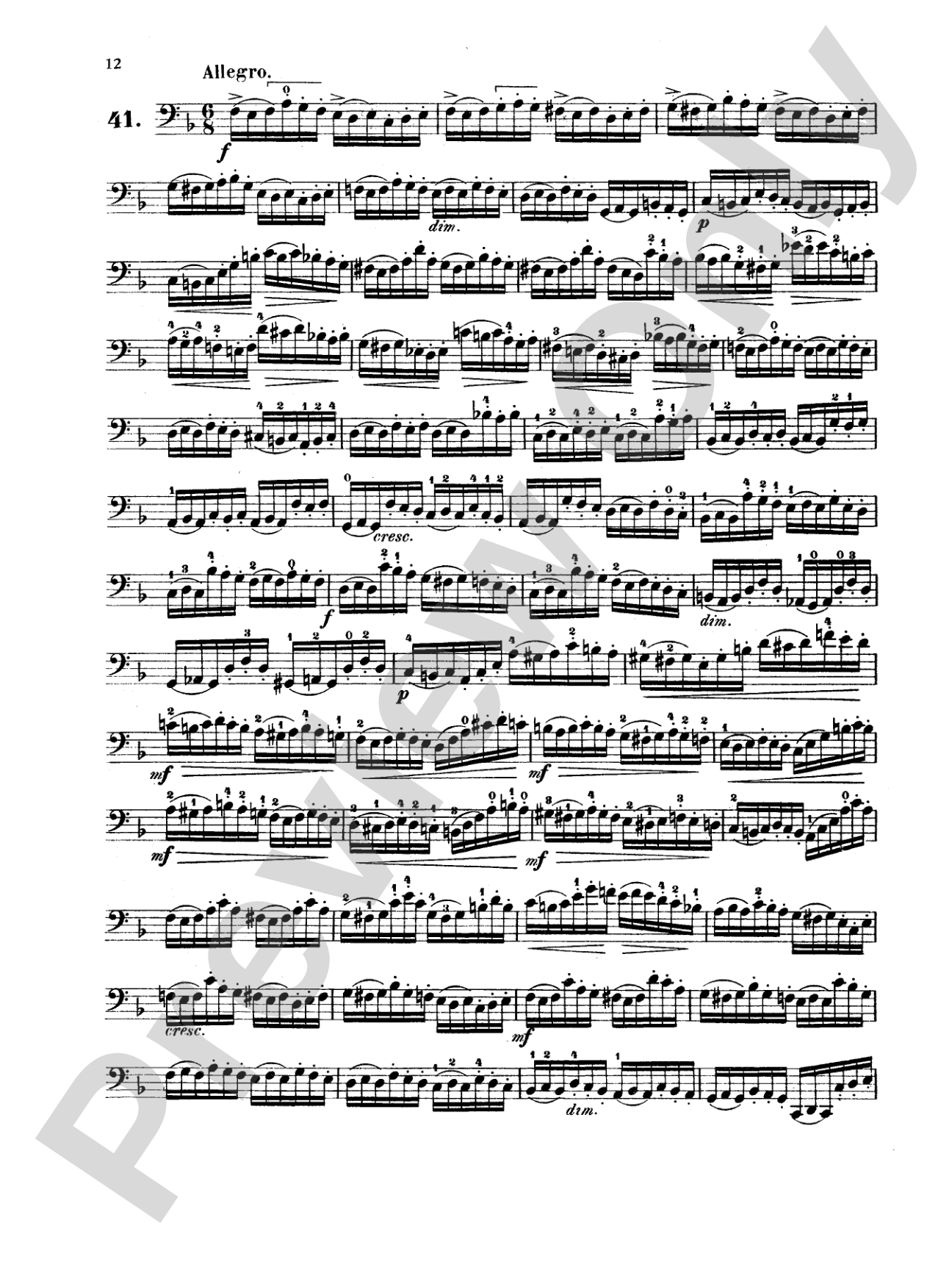Dotzauer: 113 Studies, Volume II (Nos. 35-62): Cello Book