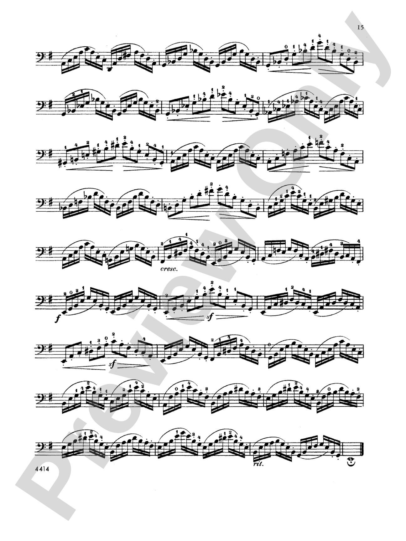 Dotzauer: 113 Studies, Volume II (Nos. 35-62): Cello Book