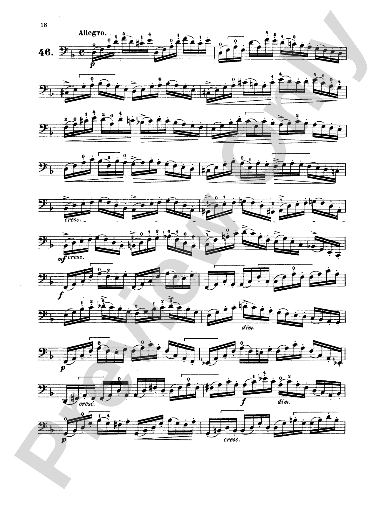 Dotzauer: 113 Studies, Volume II (Nos. 35-62): Cello Book