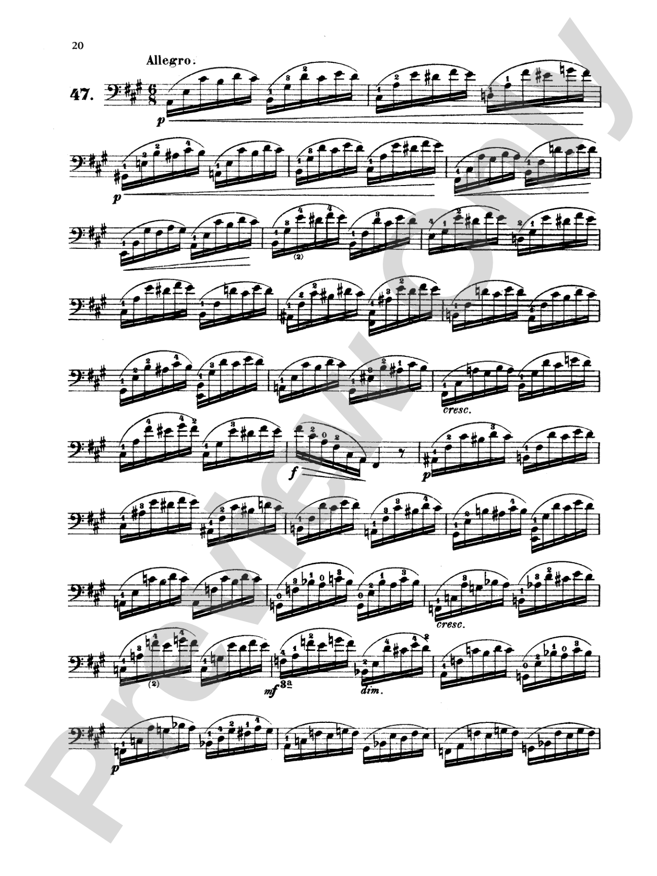 Dotzauer: 113 Studies, Volume II (Nos. 35-62): Cello Book