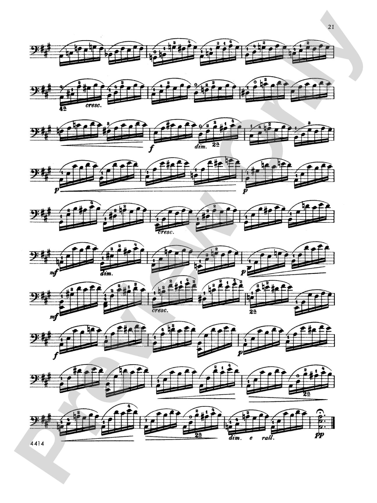 Dotzauer: 113 Studies, Volume II (Nos. 35-62): Cello Book