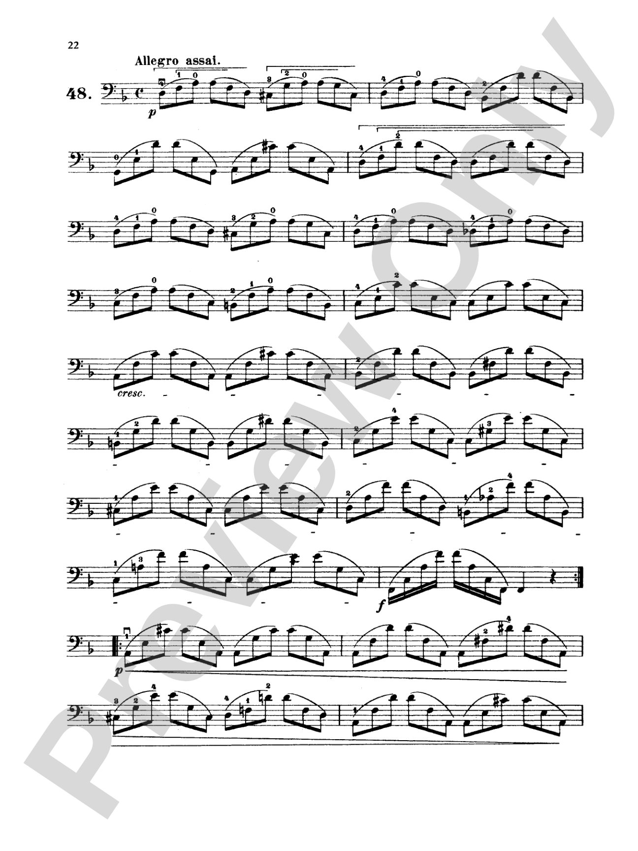 Dotzauer: 113 Studies, Volume II (Nos. 35-62): Cello Book