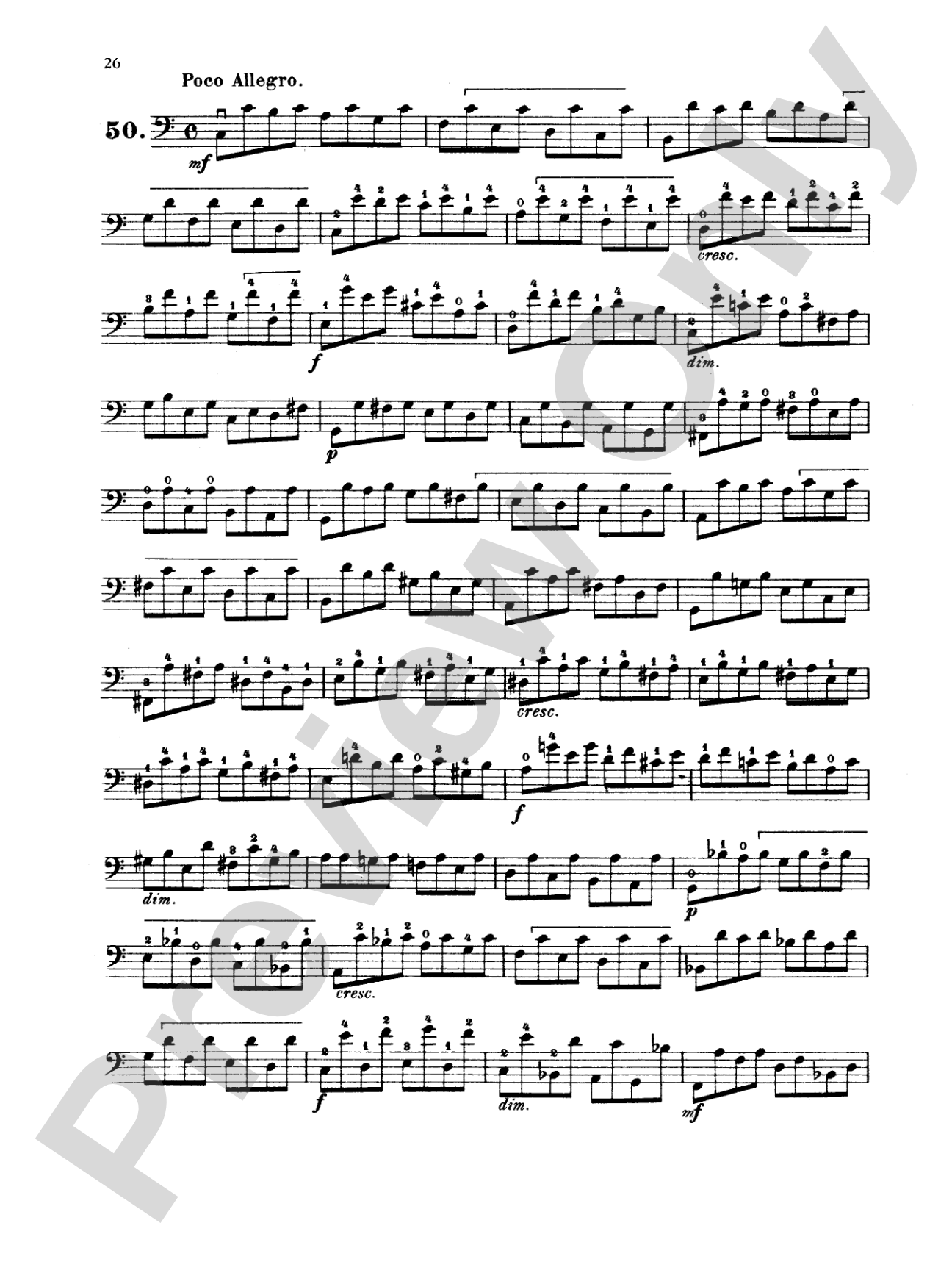 Dotzauer: 113 Studies, Volume II (Nos. 35-62): Cello Book