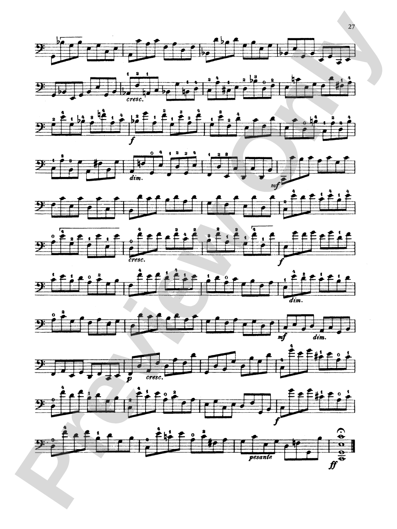 Dotzauer: 113 Studies, Volume II (Nos. 35-62): Cello Book