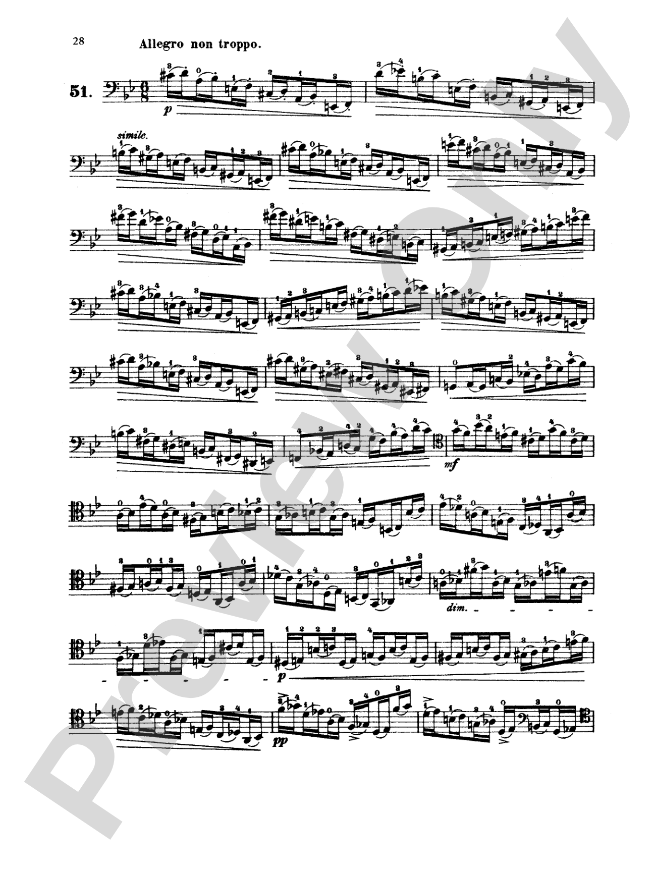 Dotzauer: 113 Studies, Volume II (Nos. 35-62): Cello Book