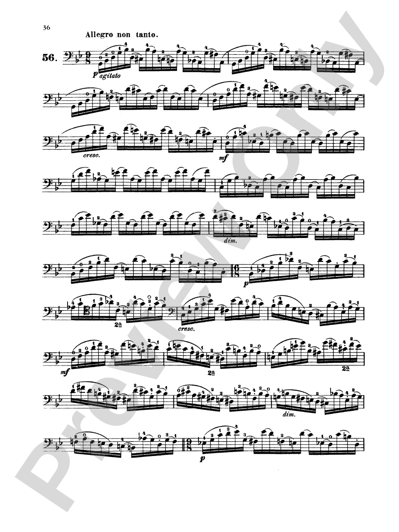 Dotzauer: 113 Studies, Volume II (Nos. 35-62): Cello Book