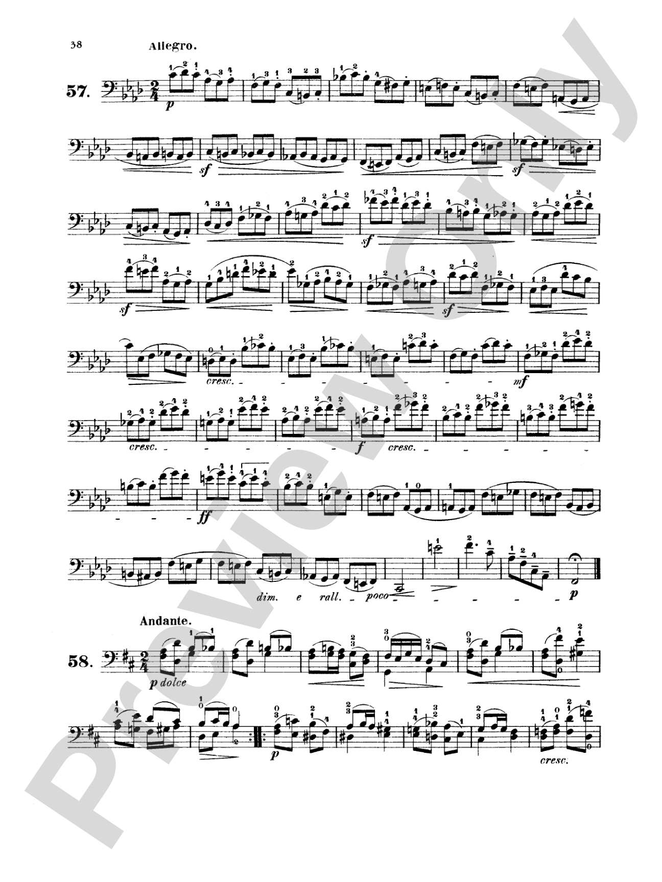 Dotzauer: 113 Studies, Volume II (Nos. 35-62): Cello Book