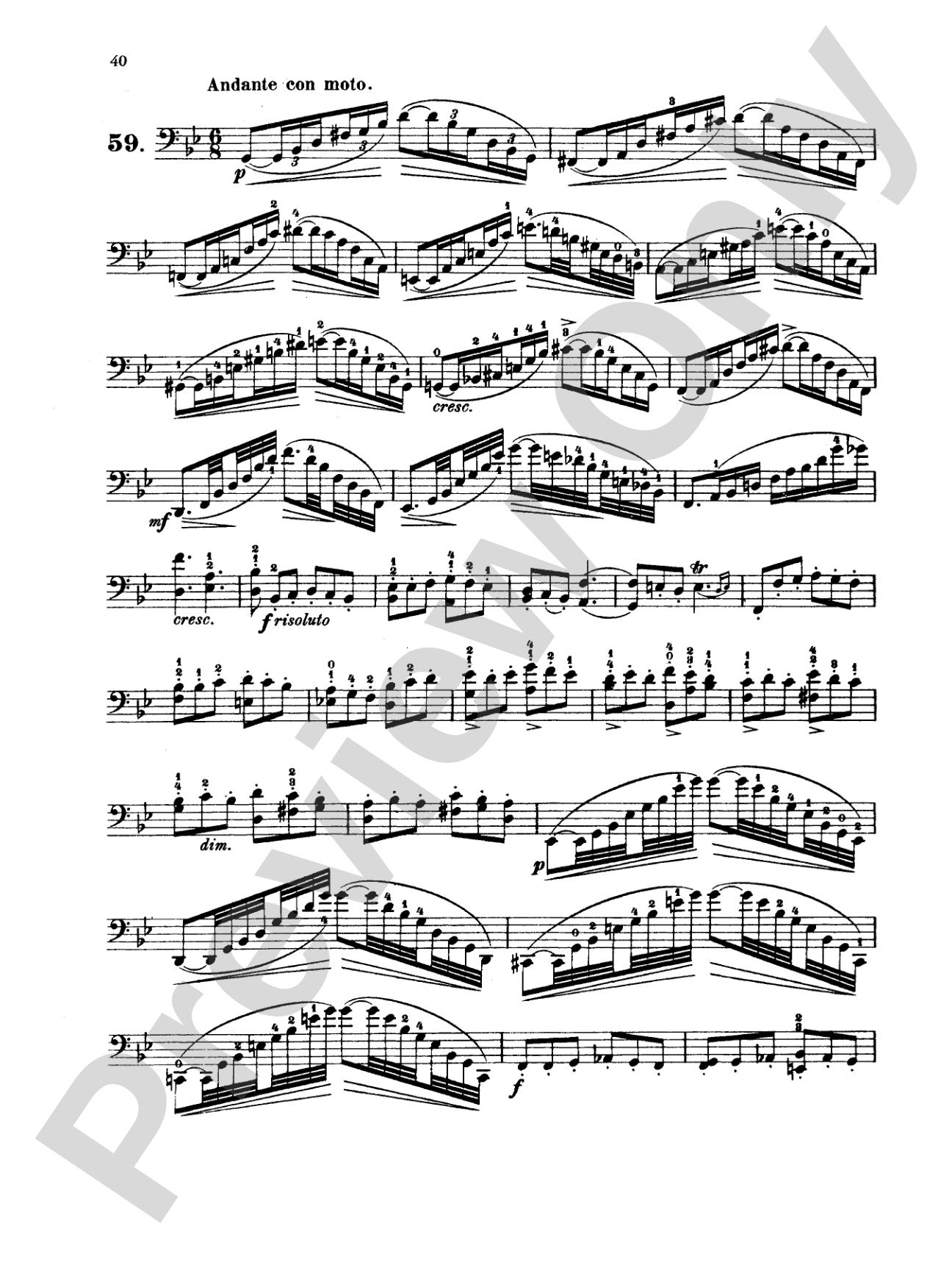 Dotzauer: 113 Studies, Volume II (Nos. 35-62): Cello Book