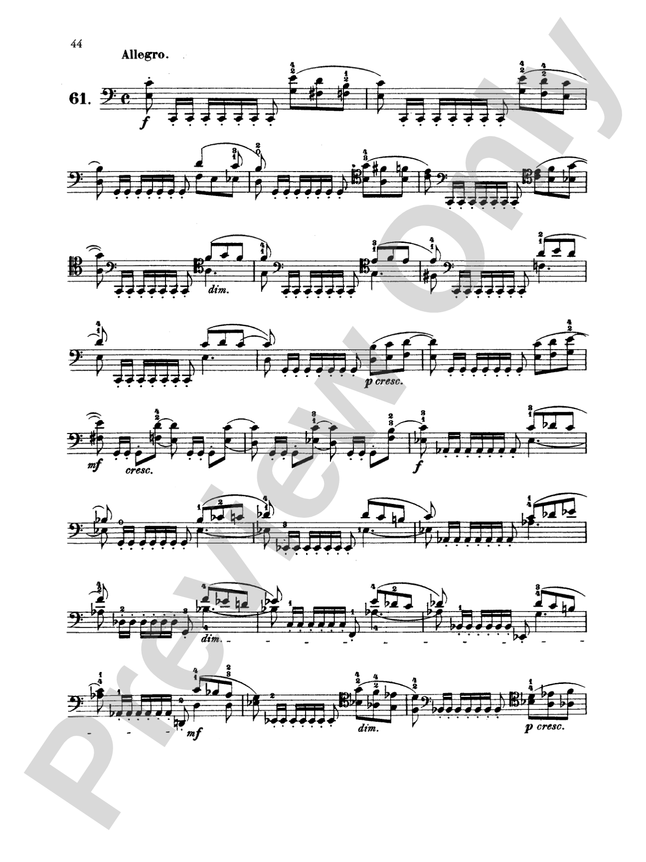 Dotzauer: 113 Studies, Volume II (Nos. 35-62): Cello Book
